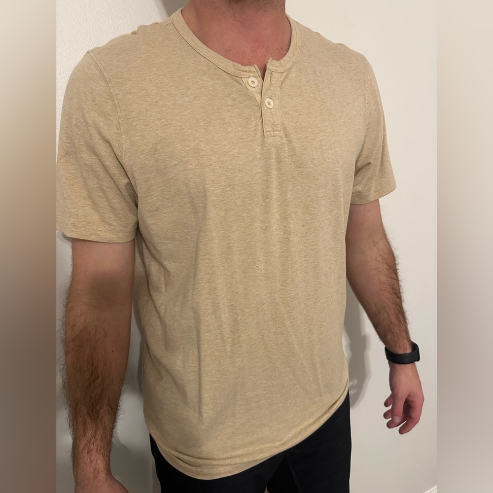 The Normal Brand Short Sleeve Henley shirt